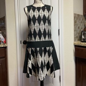 Banana Republic black diamond dress